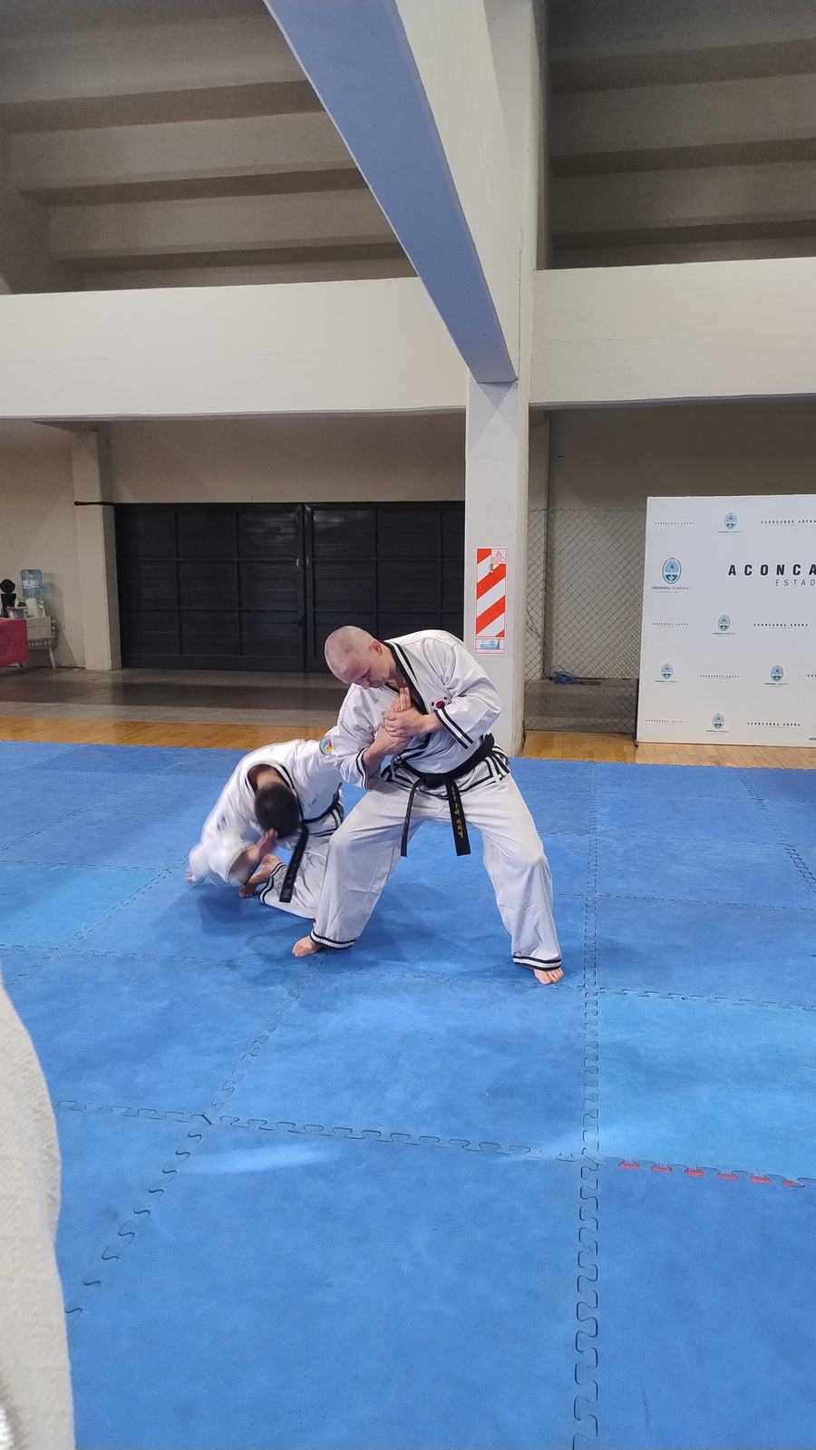 Proyección durante un entrenamiento de Hapkido